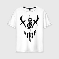 Женская футболка оверсайз Slipknot Demon