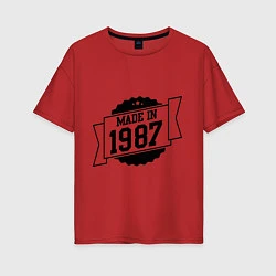 Женская футболка оверсайз Made in 1987