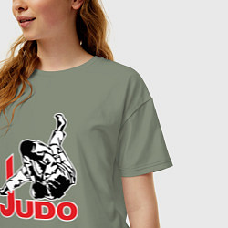 Футболка оверсайз женская Judo Master, цвет: авокадо — фото 2