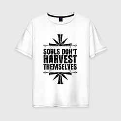 Футболка оверсайз женская Harvest Themselves, цвет: белый