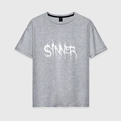 Женская футболка оверсайз Real Sinner