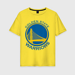 Футболка оверсайз женская Golden state Warriors, цвет: желтый