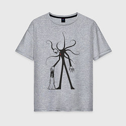 Женская футболка оверсайз Slenderman Tall
