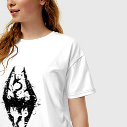 Футболка оверсайз женская TES Dragon, цвет: белый — фото 2