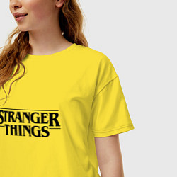 Футболка оверсайз женская Stranger Things, цвет: желтый — фото 2