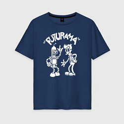 Женская футболка оверсайз Futurama Cartoon