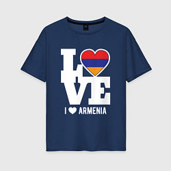 Женская футболка оверсайз Love Armenia