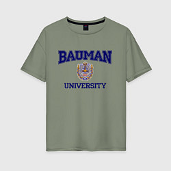 Женская футболка оверсайз BAUMAN University