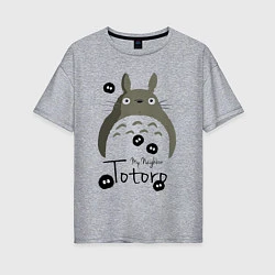 Женская футболка оверсайз My Neighbor Totoro
