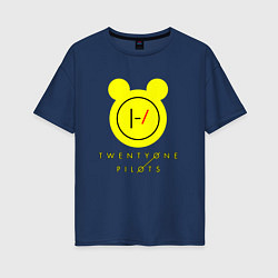 Женская футболка оверсайз 21 Pilots: Yellow Mouse