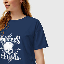 Футболка оверсайз женская Cypress Hill, цвет: тёмно-синий — фото 2