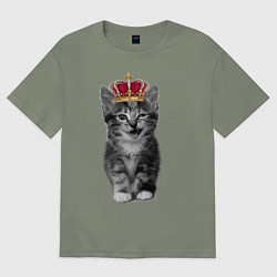 Футболка оверсайз женская Meow kitten, цвет: авокадо