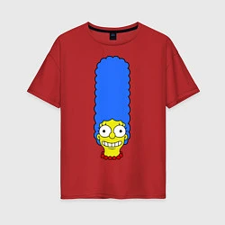 Женская футболка оверсайз Marge Face