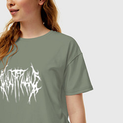 Футболка оверсайз женская Ghostemane, цвет: авокадо — фото 2