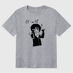 Футболка оверсайз женская Бездомный Бог, цвет: меланж