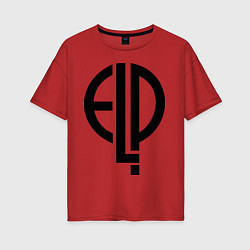 Женская футболка оверсайз E.L.P