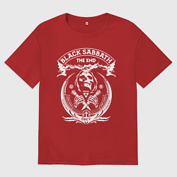 Футболка оверсайз женская Black Sabbath: The End, цвет: красный