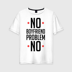 Женская футболка оверсайз No Boyfriend