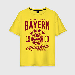 Футболка оверсайз женская Bayern Munchen 1900, цвет: желтый