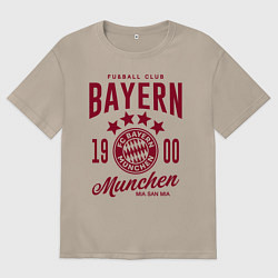 Футболка оверсайз женская Bayern Munchen 1900, цвет: миндальный