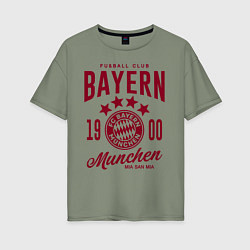 Футболка оверсайз женская Bayern Munchen 1900, цвет: авокадо