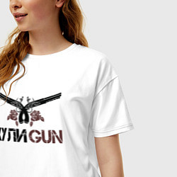 Футболка оверсайз женская ХулиGun, цвет: белый — фото 2