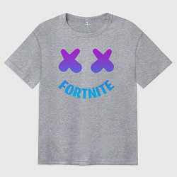 Футболка оверсайз женская FORTNITE x MARSHMELLO, цвет: меланж