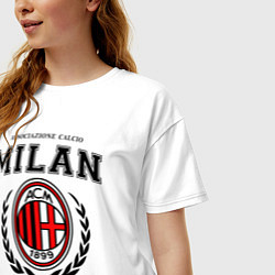 Футболка оверсайз женская Milan: I Rossoneri, цвет: белый — фото 2