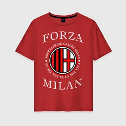 Женская футболка оверсайз Forza Milan