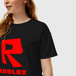 Футболка оверсайз женская ROBLOX, цвет: черный — фото 2
