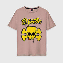 Женская футболка оверсайз El Barto