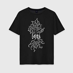 Футболка оверсайз женская Gojira, цвет: черный