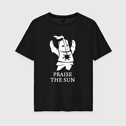 Футболка оверсайз женская Praise the Sun, цвет: черный