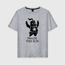 Футболка оверсайз женская Praise the Sun, цвет: меланж