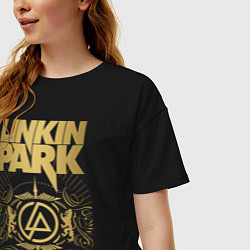 Футболка оверсайз женская Linkin Park: Road to Revolution, цвет: черный — фото 2