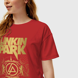 Футболка оверсайз женская Linkin Park: Road to Revolution, цвет: красный — фото 2