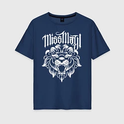 Женская футболка оверсайз Miss May I: Angry Lion