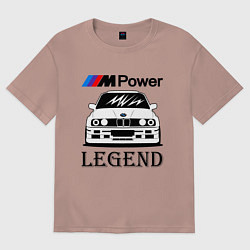 Женская футболка оверсайз BMW Power LEGEND