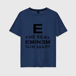 Женская футболка оверсайз The real eminem