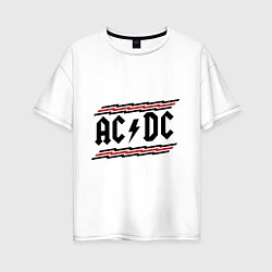 Женская футболка оверсайз AC/DC Voltage