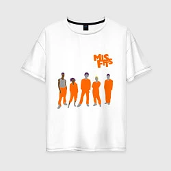 Женская футболка оверсайз Misfits Orange