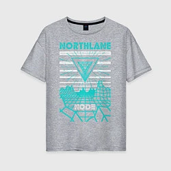 Женская футболка оверсайз Northlane: Node