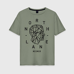 Футболка оверсайз женская Northlane: Mesmer, цвет: авокадо