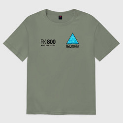 Футболка оверсайз женская RK800 CONNOR, цвет: авокадо