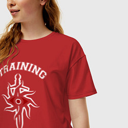 Футболка оверсайз женская Dragon Age: Training, цвет: красный — фото 2
