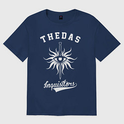 Футболка оверсайз женская Dragon Age: Thedas, цвет: тёмно-синий