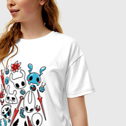 Футболка оверсайз женская Hollow Knight, цвет: белый — фото 2