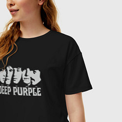 Футболка оверсайз женская Deep Purple, цвет: черный — фото 2