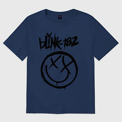 Футболка оверсайз женская BLINK-182, цвет: тёмно-синий