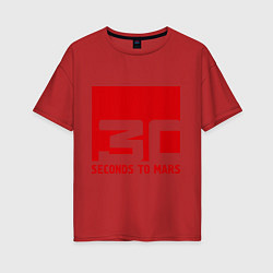 Женская футболка оверсайз 30 seconds to mars